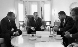 Dr. King speaking with the President