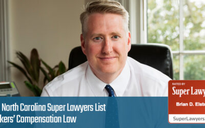 Brian Elston makes 2021 NC Super Lawyers List in Workers Compensation Law